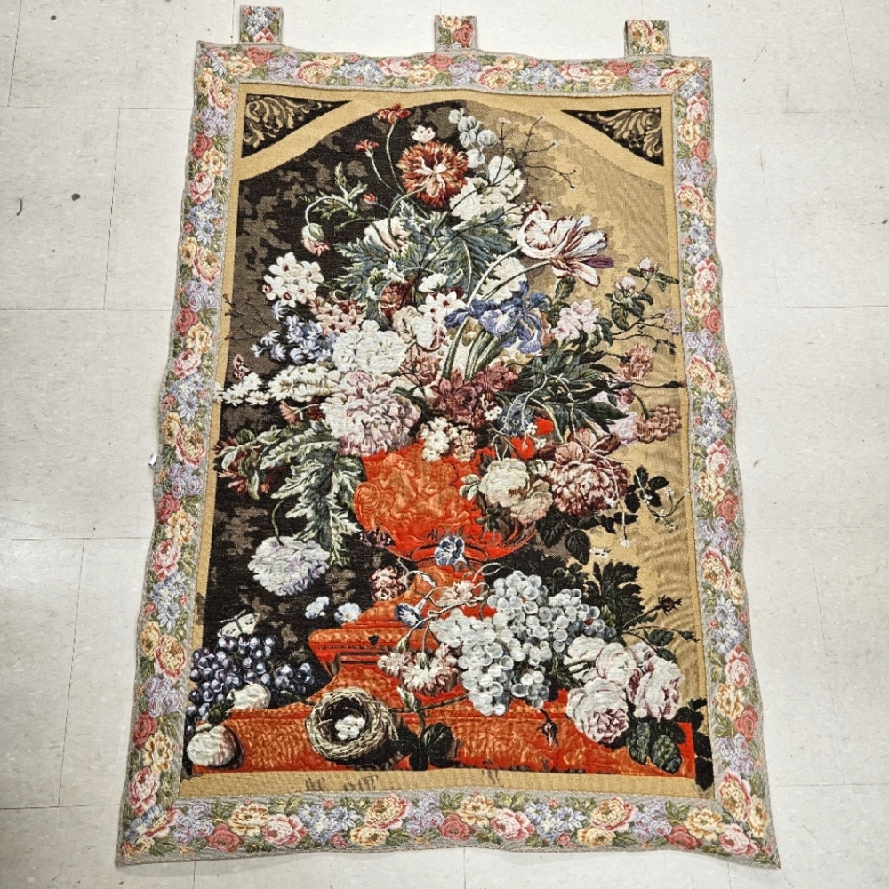Floral Tapestry Wall Hanging- Still Life